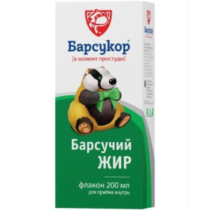 Купить Барсукор Барсучий Жир 200 мл жидкость для внутреннего применения