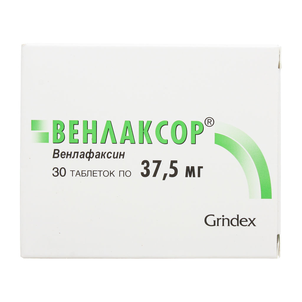 Венлаксор таб 37,5мг №30 ⭐ Купить в онлайн-аптеке | Артикул: 10006759 |  Производитель: Гриндекс - Ваша Аптека №1 | Москва и Московская область