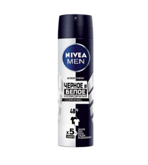 Купить: Nivea Men Original Черное и Белое невидимый 150 мл антиперспирант спрей