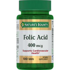 Купить: Nature's Bounty Фолиевая кислота 400 мкг 100 шт таблетки