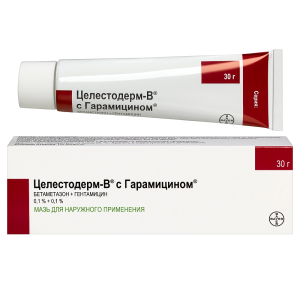 Купить: Целестодерм-В с Гарамицином 0,1% 15 г мазь для наружного применения
