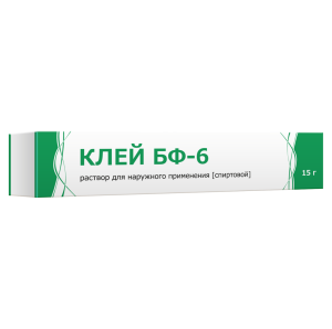 Купить Клей Медицинский БФ-6 15 г раствор для наружного применения туба