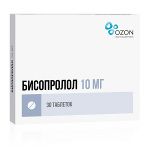 Купить: Бисопролол таблетки ппо 10мг №30 (Озон)