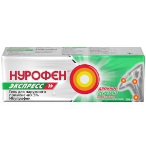 Купить: Нурофен Экспресс 5 % 100 г гель для наружного применения