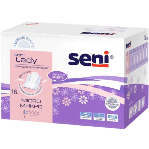 Купить: Seni Lady Micro 16 шт прокладки урологические 1 капля