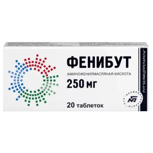 Купить Фенибут 250 мг 20 шт таблетки
