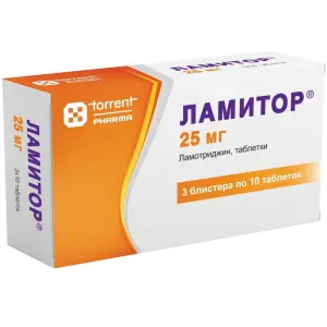 Купить Ламитор 25 мг 30 шт таблетки