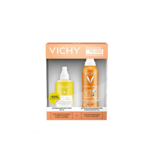 Купить: Vichy Capital Ideal Soleil набор спрей д/детей анти-песок SPF 50+ 200мл+спрей SPF 50+ 200мл