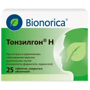 Купить Тонзилгон Н 25 шт таблетки покрытые оболочкой