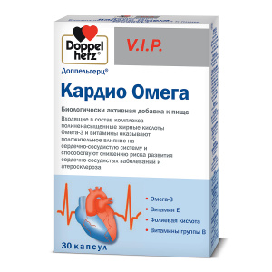 Купить: Доппельгерц VIP Кардио Омега 30 шт капсулы