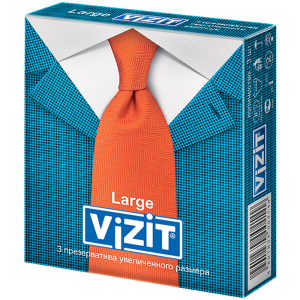 Купить Vizit Large 3 шт презервативы увеличенного размера