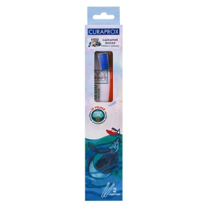 Купить: Curaprox 2 шт набор щеток зубных серый кит