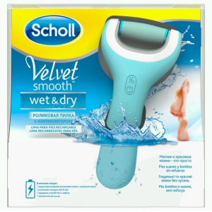 Купить: Scholl Velvet Smooth пилка электрическая роликовая с аккумулятором