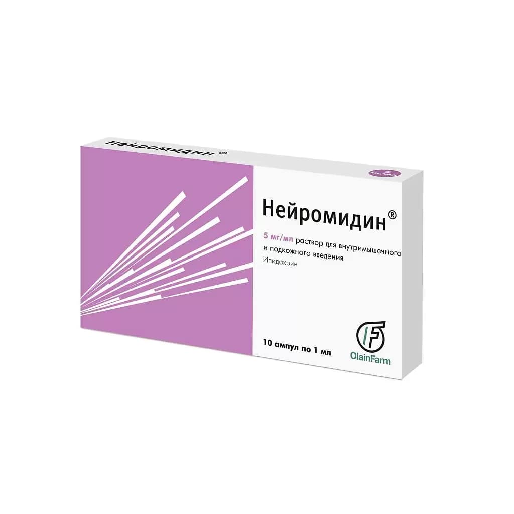 Амп 1. Нейромидин р-р для в/м и п/к введ., 5 мг/мл, 1 мл, 10 шт.. Нейромидин раствор. Нейромидин производитель. Нейромидин Олайнфарм.