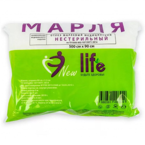 Купить: Марля мед New Life 5мX90см плотн (25-27г/м2)