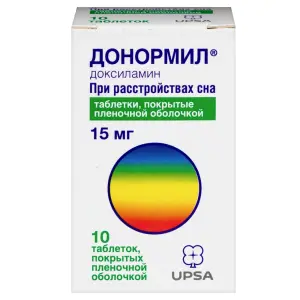Купить Донормил 15 мг 10 шт таблетки покрытые пленочной оболочкой