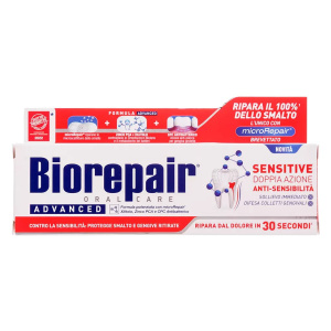 Купить: Biorepair Sensitive Double Action 75 мл паста зубная против чувствительности
