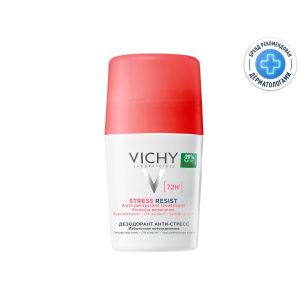 Купить: Vichy 50 мл антиперспирант шариковый против избыточного потоотделения антистресс 72 ч