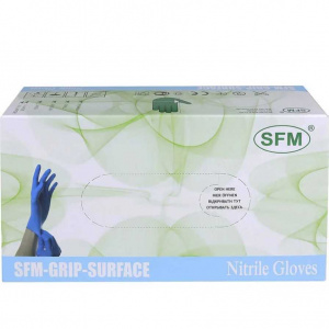 Купить: SFM 100 шт перчатки нитриловые смотровые нестерильные размер L (пара)