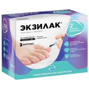Купить Экзилак 10 г 1 шт лак для ногтей + пилочка для ногтей 30 шт