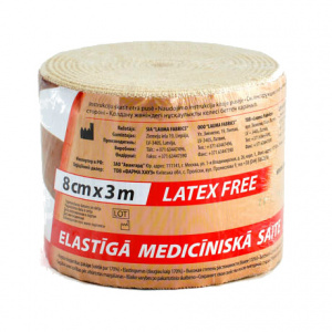 Купить: Лаума бинт 3 м × 8 см эластичный средней растяжимости