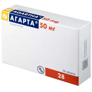 Купить Агарта 50 мг 28 шт таблетки