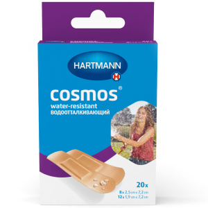 Купить: Cosmos Water-Resistant 20 шт пластырь 2-х размеров