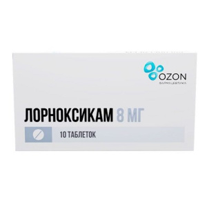 Купить: Лорноксикам 8 мг 10 шт таблетки покрытые пленочной оболочкой