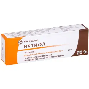 Купить Ихтиоловая 20 % 30 г мазь для наружного применения