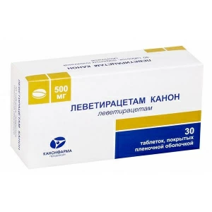 Купить Леветирацетам-Канон таб ппо 500мг №30