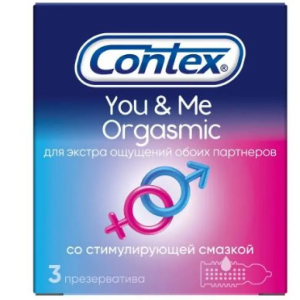 Купить: Contex You&Me Orgasmic 3 шт презервативы