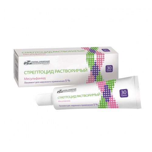 Купить Стрептоцид 5 % 30 г линимент