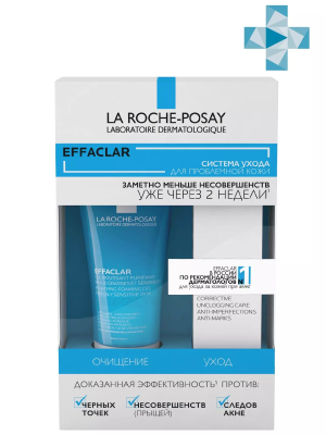 Купить: La Roche-Posay Effaclar DUO+ Набор Крем-гель 15 мл + Гель очищающий 50 мл