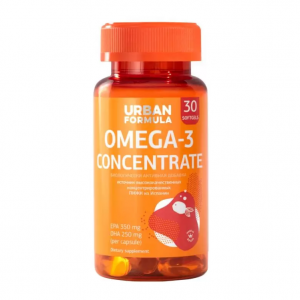 Купить: Urban Formula капс №30 Omega-3 Concentrate Омега 3-60%