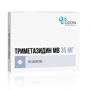 Купить Триметазидин МВ таб ппо с модиф высвоб 35мг №60