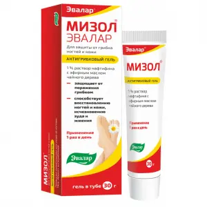 Купить Мизол Эвалар 1 % 30 г гель антигрибковый