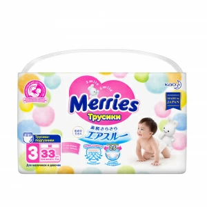 Купить Merries трусы-подгузники р.M №33 6-11кг