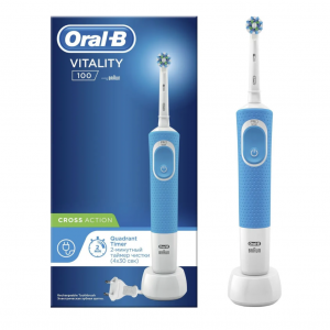 Купить: Oral-B Vitality 100 Pro з/щетка электр Арт.3710 с насадкой Cross Action