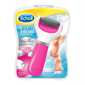 Купить Scholl пилка электрическая роликовая д/удал огруб кожи и натоптышей розовая экстражест