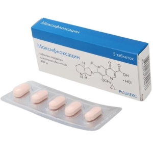 Купить: Моксифлоксацин 400 мг 5 шт таблетки покрытые оболочкой