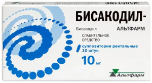 Купить: Бисакодил-Альтфарма 10 мг 10 шт суппозитории ректальные