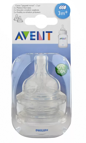 Купить: AVENT соска Арт.82830 №2 средний поток