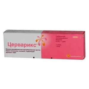 Купить: Церварикс вакцина против вируса папилломы человека 0,5 мл/доза 1 шт суспензия для внутримышечного введения шприц