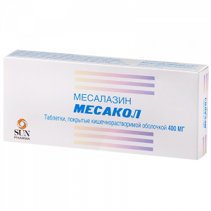 Купить: Месакол таблетки по кишечнораств   400мг №50