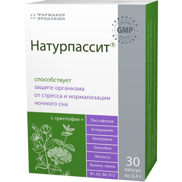 Купить Натурпассит капс 0,4г №30