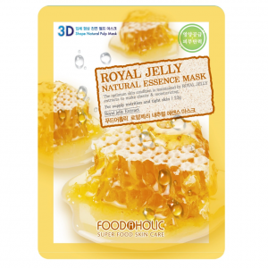 Купить: FoodaHolic маска 23г ткан 3D c экстр пчелиного мат молочка Royal Jelly