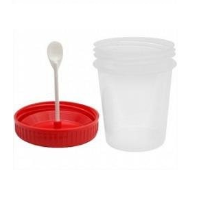 Купить: Контейнер 60 мл для сбора биоматериалов стерильный с лопаткой