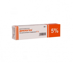 Купить Диклоген 5 % 30 г гель для наружного применения