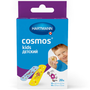 Купить: Cosmos Kids 20 шт пластырь с рисунком