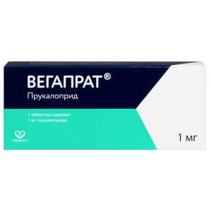 Купить: Вегапрат 1 мг 30 шт таблетки покрытые пленочной оболочкой